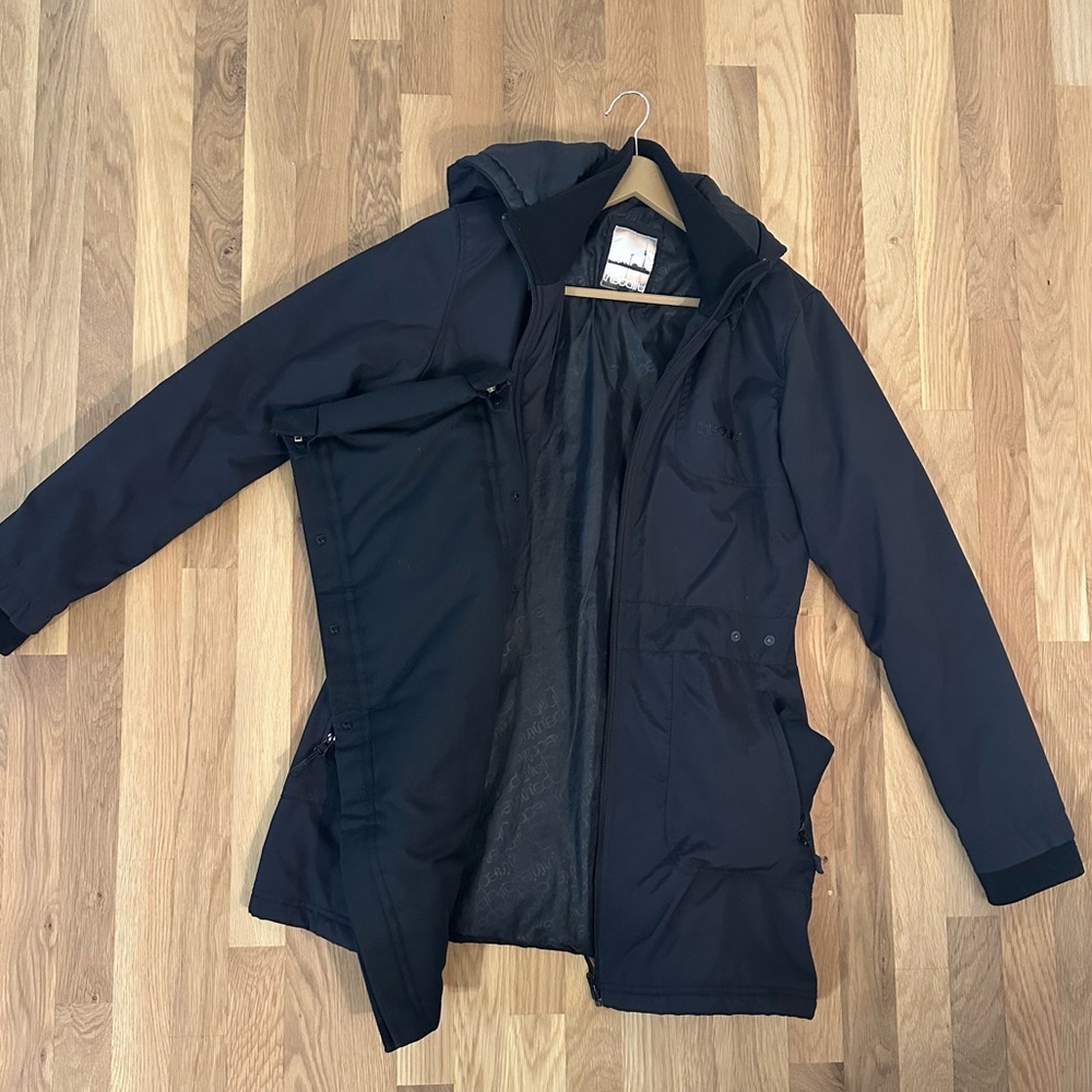 Women's Iriedaily Black Jacket with pregnancy/ Maternity insert